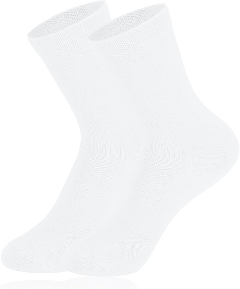 Forony Store Boys Girls Kids Dress Socks 6-12 Years Old Combed Cotton Anti Odor Crew Socks Quick Dry - Image 1